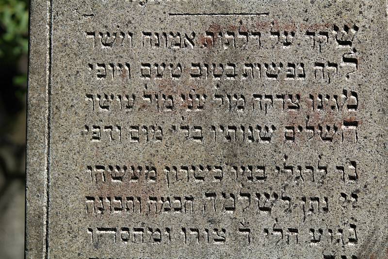 Student hebraistiky Tobiáš Smolík provedl zájemce historií třebíčského židovského hřbitova.