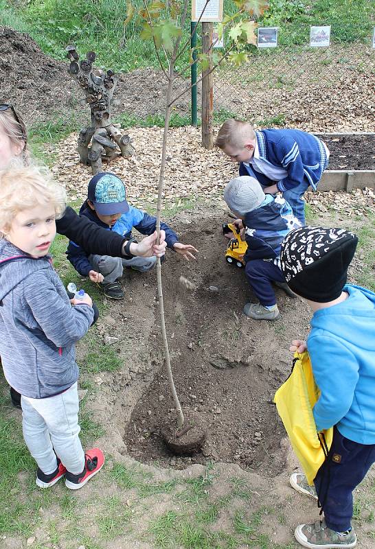 Mateřská školka Na Hradě otevřela svoji přírodní zahradu.