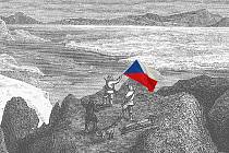 Na Zemi Františka Josefa by mohly zavlát české vlajky. Jako třeba na Sloupovém mysu, odkud pochází tato kresba Julia Payera.