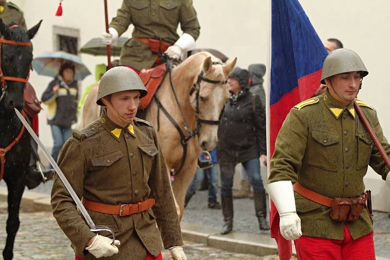 Oslavy stého výročí republiky v Třebíči.