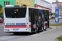 Městské autobusy v Třebíči. Ilustrační foto