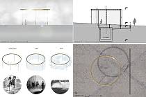 Vítězný soutěžní panel účastníka soutěže atelier H3T architekti, s.r.o. - MgA. Vít Šimek, MgA. Štěpán Řehoř.