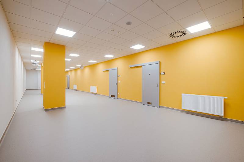 Zázemí nových operačních sálů v třebíčské nemocnici.