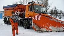 Situace na silnicích na Třebíčsku ve středu 11. února dopoledne.