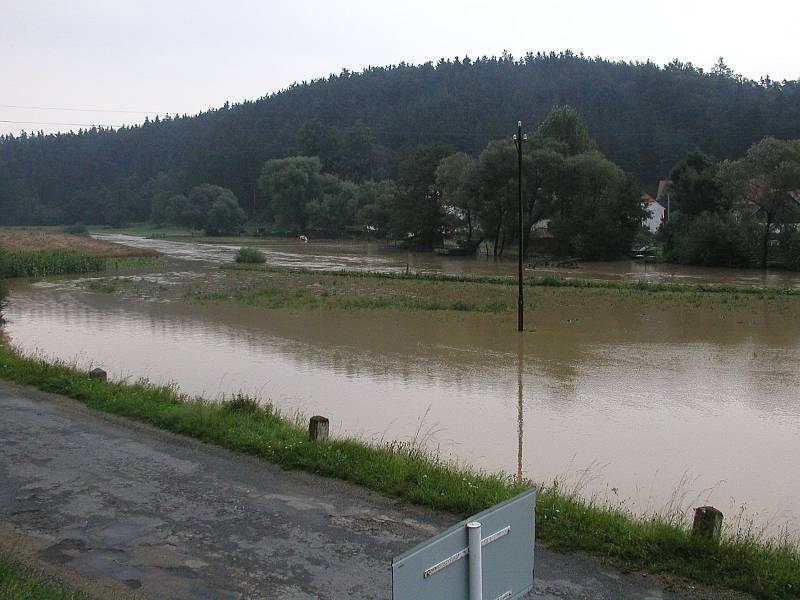 Povodně v roce 2002 na Třebíčsku.