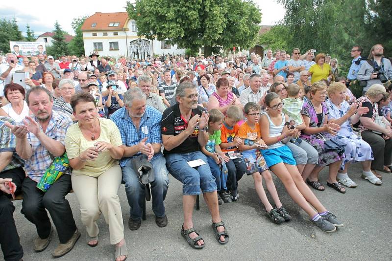 Návštěva prezidenta Miloše Zemana v Martínkově.