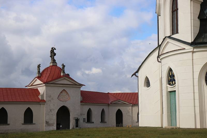 Poutní kostel sv. Jana Nepomuckého na Zelené hoře ve Žďáře nad Sázavou.