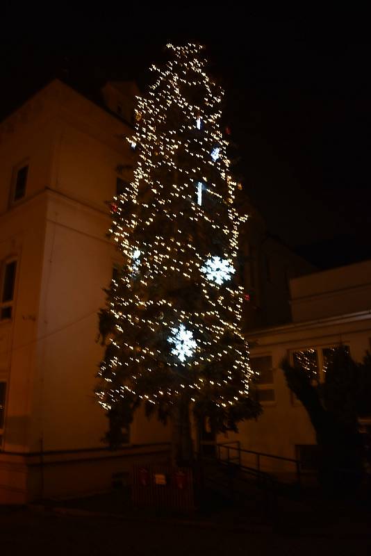 Vánoční stromeček v Třebíči.