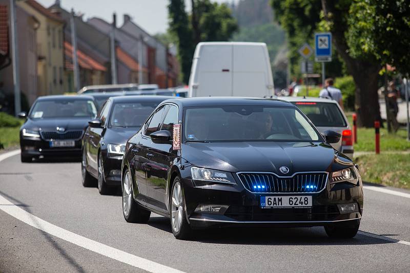 Návštěva prezidenta republiky Miloše Zemana ve Vladislavi na Třebíčsku.