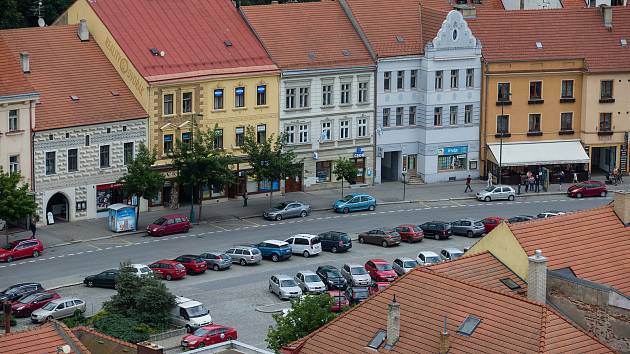 Karlovo náměstí v Třebíči. Ilustrační foto.