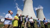 Slavnostní otevření jaderné vinice u Jaderné elektrárny Dukovany.