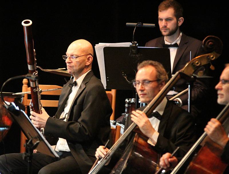 Novoroční koncert Filharmonie Gustava Mahlera v Třebíči.