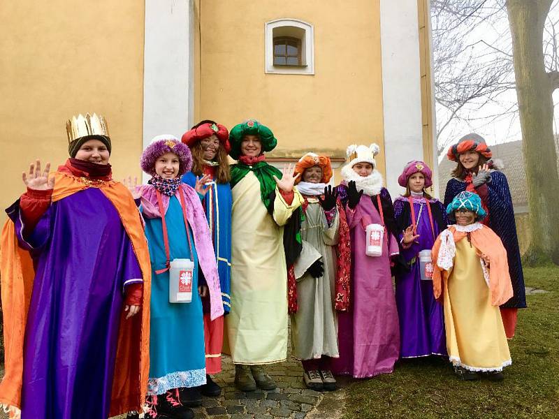 Tříkrálová sbírka v Rokytnici nad Rokytnou.