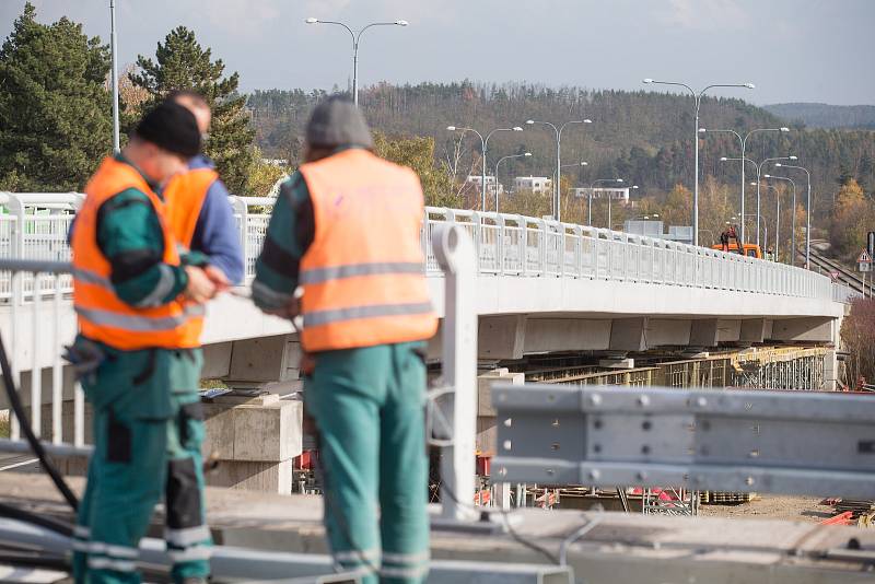 Rekonstrukce mostu u třebíčské nemocnice.