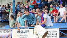 Fotbalisté Vrchoviny (na snímku) v neděli vysokou výhrou nad Třebíčí potvrdili, že jejich letošní triumf v moravskoslezské divizi D nebyl náhodný. MSFL bude Novému Městu slušet.