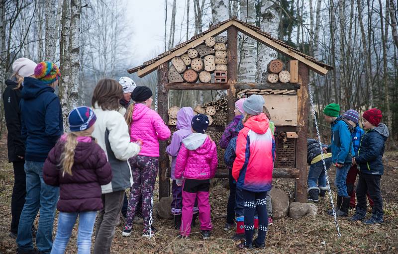 Nová přírodní učebna, v níž se budou moci školáci vzdělávat v oblasti ekovýchovy u Křižánek na Novoměstsku.