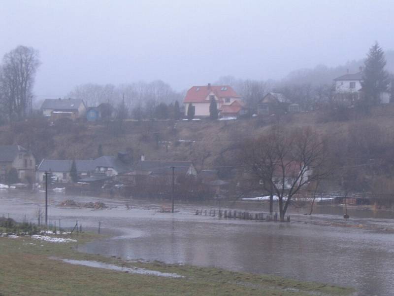 Pohled na postižené oblasti okolí Jimramova a Dalečína z minulého pátku. 