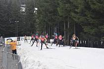 Vysočina Arena ve volný den mistrovství světa v biatlonu.