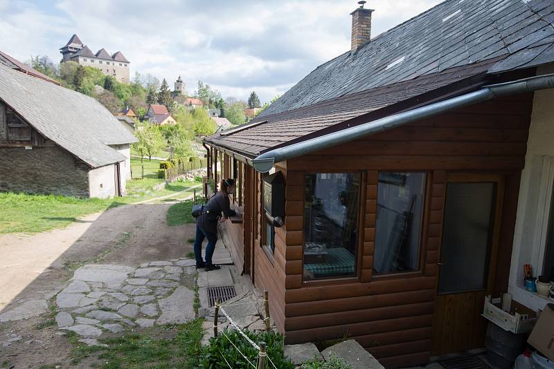 Hospoda v Lipnici nad Sázavou při koronavirových opatřeních.