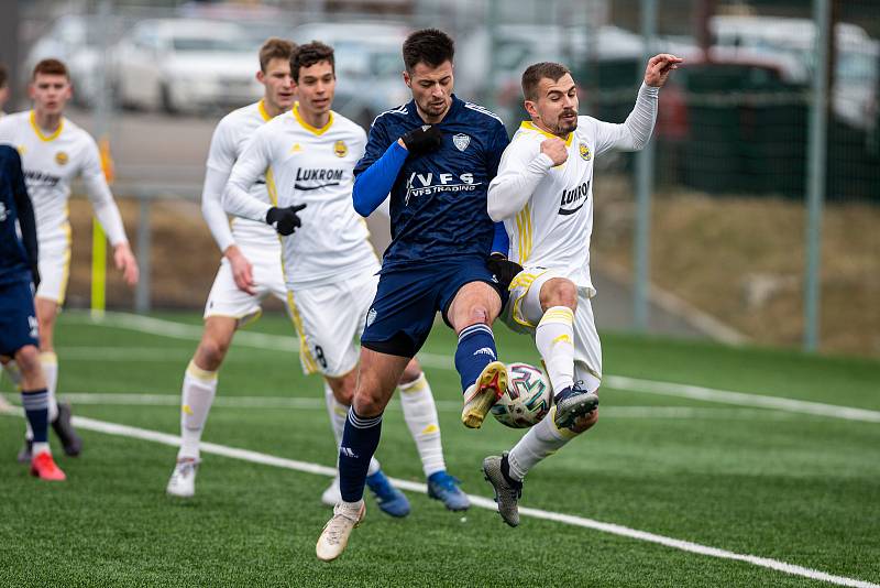 Fotbalové utkání mezi SFK Vrchovina Nové Město na Moravě a FC Fastav Zlín B.