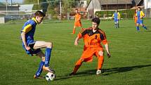 Bohdalec (v modrém) porazil Velkou Losenici 3:1 a nadále ztrácí na vedoucí Bohdalov B ve IV. třídě skupině A šest bodů. 