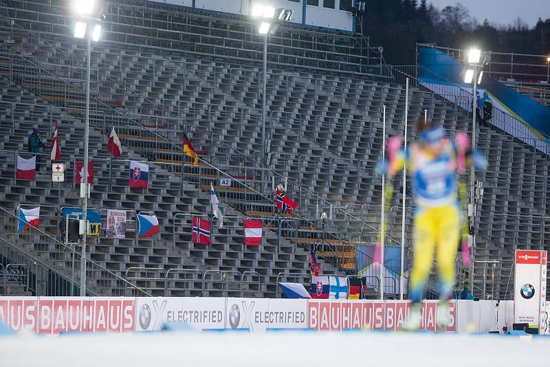 Sprint žen v rámci Světového poháru v biatlonu v Novém Městě na Moravě.