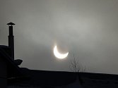 Zatmění Slunce na Žďársku 4. ledna 2010.
