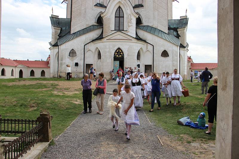 Kostel svatého Jana Nepomuckého na Zelené hoře ve Žďáru nad Sázavou.