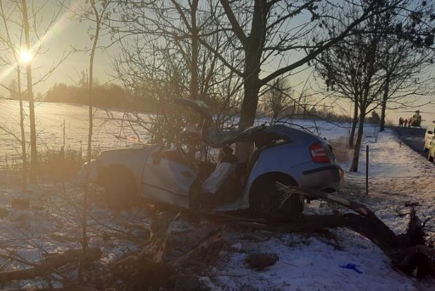 Tragická nehoda na Žďársku: náraz do stromu u Dolní Rožínky řidič nepřežil