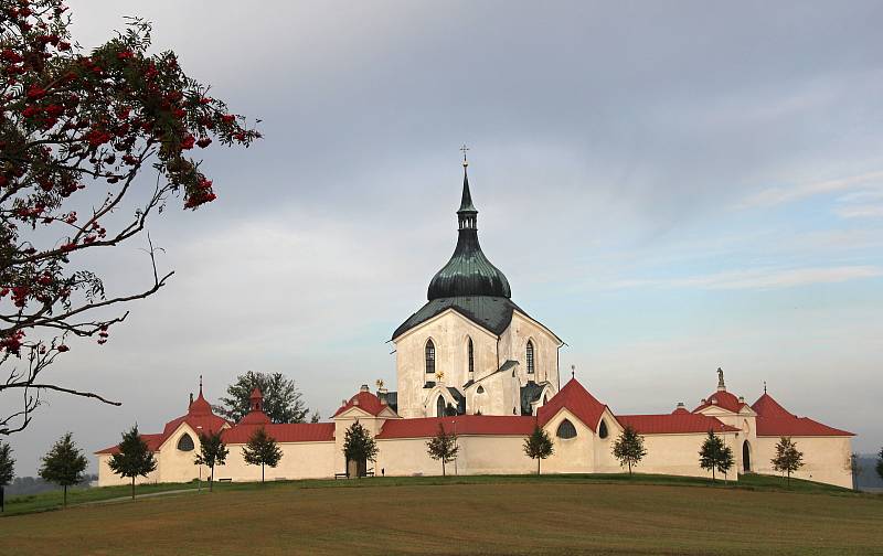 Poutní kostel svatého Jana Nepomuckého na Zelené hoře.