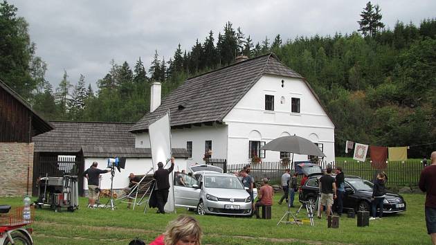 Na Šlakhamru filmaři natáčeli komedii Jiřího Chlumského Špunti na vodě.