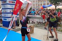 Pocity štěstí zažívala Kateřina Mičková po svém vítězství na žákovském mistrovství ČR v triatlonu.