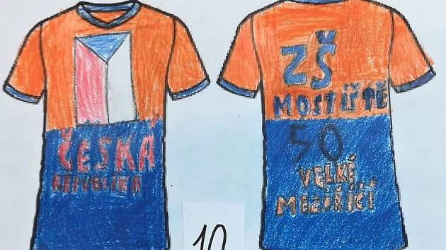 Žáci v Mostištích vyrobili návrhy školních dresů. Ten nejlepší vybere veřejnost