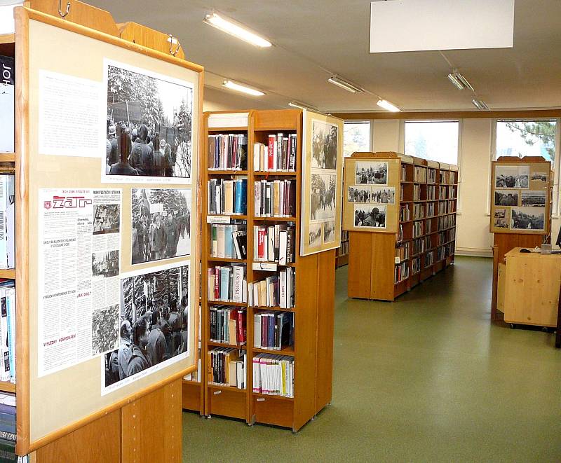 Výstava v knihovně.
