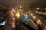V Novém Městě na moravě přidali další vánoční výzdobu. Vratislavovo náměstí tak jen září.