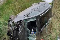 Čtyři zranění potřebovali pomoc po vážně dopravní nehodě na dálnici D1 u Nových Sadů na Žďársku.