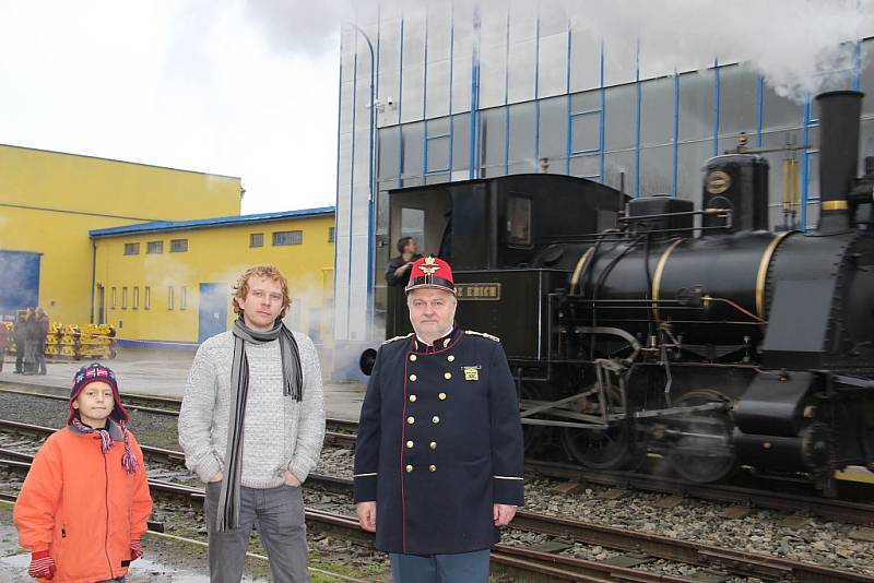 Zachránci lokomotivy Prinz Erich - Volfgang Macourek (vpravo) a Michal Bednář.