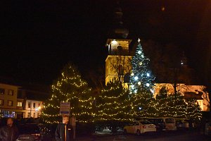Rozsvícení stromu v Novém Městě na Moravě.