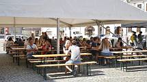 První ročník Burger beer festu na náměstí ve Velkém Meziříčí.