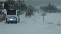 Na Vysočina ve středu a ve čtvrtek řádila sněhová kalamita.