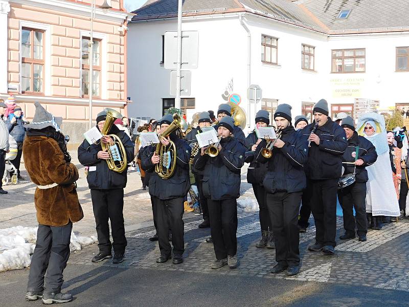 Masopustní průvod v Novém Městě.