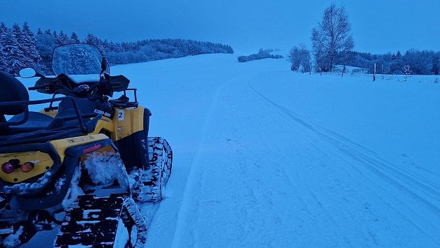 Vše připraveno. Běžkaři mohou na Novoměstsku využívat několik lyžařských tratí