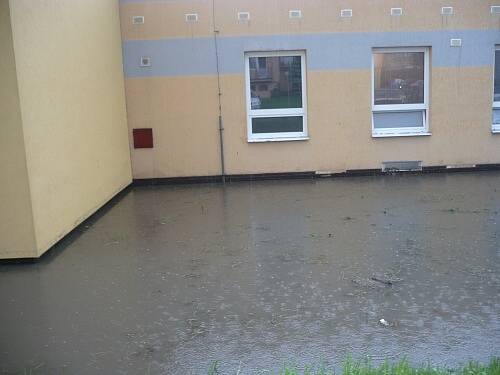 Lokální záplavy ve Žďáře...