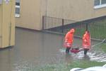 Z důvodu průtrže mračen byla zatopena i Základní škola Palachova ve Žďáře. 