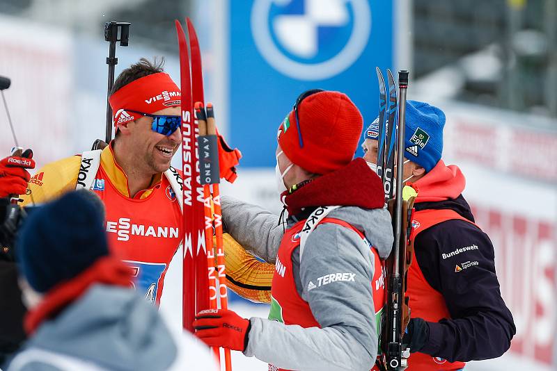 Závod Světového poháru v biatlonu - štafeta 4 x 7,5 km mužů.