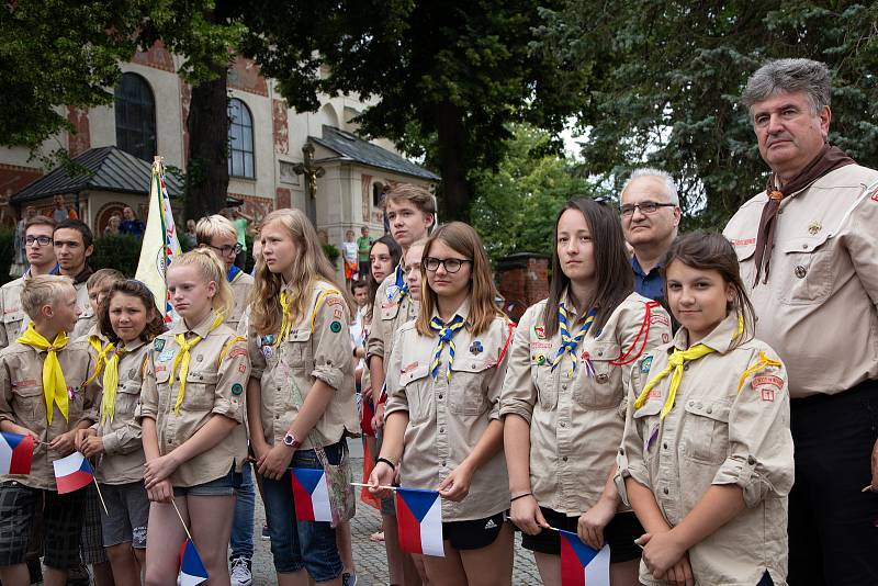 Téměř na den přesně se do Nového Města na Moravě vrátil po devadesáti letech první československý prezident Tomáš Garrigue Masaryk. Novoměští ho v sobotu při městských slavnostech Nova Civitas přivítali stejně jako 17. června 1928 – chlebem a solí. FOTO: 