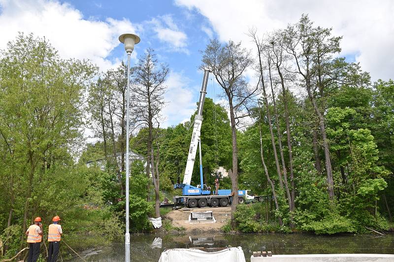 Vizualizace. Takhle bude lávka u Farských humen vypadat.