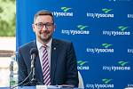 Třetí den návštěvy prezidenta republiky v Kraji Vysočina. Závěrečná tisková konference.