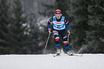 Kateřina Janatová v závodu žen na 10 km volně v rámci Světového poháru v běhu na lyžích.