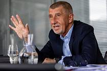 Andrej Babiš poskytl v Praze rozhovor Deníku.